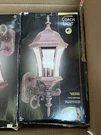 Hampton Bay Outdoor Coach Light Solid Brass Beveled Glass 240-470 Rust Pack. Fixed Price $49.00.