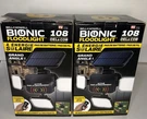 2 Xbell +lhowell 180DEGREES Swiveling Light Black Solar Powered Motionactivated. Fixed Price $49.99.