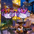 Outdoor Solar Lights 2 Pack, Garden With 18 Butterflies Decoration. Fixed Price $42.95.