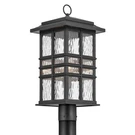 Textured Black One Light Outdoor Post Mount From The Beacon Square Collection. Fixed Price $339.99.