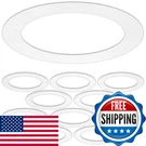 Harrrrd 10 Pack Gloss White Goof Trim Ring For Recessed Can Lighting Down. Fixed Price $32.66.