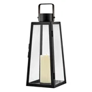 Lark Hugh Light Outdoor Medium Decorative Lantern, Black/clear - 82310BK. Fixed Price $149.99.