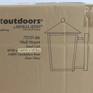 Minka Great Outdoors 72131-66 Noble Hill 1-LIGHT 15" Wall Lantern Sand Coal. Fixed Price $245.00.