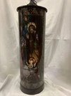 Beautiful Roman 24" Led Holy Family Cylinder Stained Glass Look Lighted Lantern. Fixed Price $89.00.
