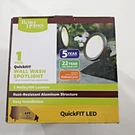 New Better Homes & Gardens Quickfit Led Wall Wash Spotlight 5 Watts 400 Lumens. Fixed Price $53.87.