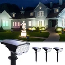 4 Pack Solar Powered Outdoor Spot Lights Outside Waterproof 20 Leds Landscape.... Fixed Price $64.83.