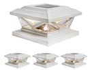 Home Zone 4-PACK Solar Led 6X6 Post Cap Light, Dusk To Dawn White, Adjust Color. Fixed Price $31.41.