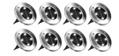 8 Pack Bell Howell Deluxe Disk Lights Swivel Led Solar Power Stainless Steel New. Fixed Price $32.99.