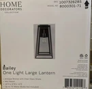 Home Decorators Bailey Modern 1-LIGHT Antique Bronze Outdoor Post New. Fixed Price $74.00.