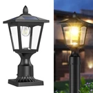 Solar Post Lights, 3000K Dusk To Dawn Lamp With Pier Mount B.... Fixed Price $81.88.