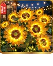 Solar Flowers Outdoor Waterproof: 3 Pack 9 Silk Sunflower Lights With 800M. Fixed Price $38.89.