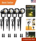 Garden-ready 6W Low Voltage Spotlights 4 Pack With Adjustable Connection Heads. Fixed Price $38.98.