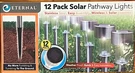 Eternal Brand 12 Pack Solar Pathway Lights Stainless Easy Assembly Wireless. Fixed Price $33.98.