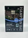 Hampton Bay Archer Black Led Solar Path Lights 4-PACK Weather Resistant. Fixed Price $34.99.