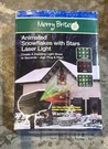 Merry Brite Christmas Laser Stars Snowflakes Light Show W/auto Timer *new. Fixed Price $29.98.