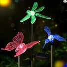 Outdoor Solar Powered Waterproof Color Changing Led Light (3 Pack). Fixed Price $39.99.