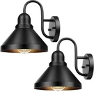 Brightever Gooseneck Outdoor Light Fixtures, 2-PACK Farmhouse 9.25IN, Black. Fixed Price $56.98.