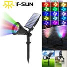 Led Solar Rgb Spot Lights Outdoor Garden Landscape Flood Path Wall Us. Fixed Price $22.99.