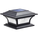 Siedinlar Solar Post Lights Outdoor Glass Led Fence Cap 2 1 Pack, Black. Fixed Price $23.23.
