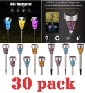 Bulk 6-30 Solar Garden Lights Outdoor Decorative Mosaic Glass Pathway Led. Fixed Price $85.99.