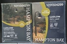 Pack - Hampton Bay Ludlow Voltage Black Hardwired Pathway Light 237 Lumens. Fixed Price $43.99.