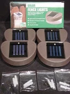 4 Solar Powered Deck Fence Wall Patio Outdoor Path Dusk To Dawn Lights Led Lamps. Fixed Price $38.95.