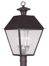 Livex Lighting 2173-07 Mansfield 4 28 Inch Bronze Outdoor Post Top Lantern. Fixed Price $1119.96.