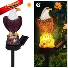Eagle Solar Garden - Outdoor Decor With Led Path Lights, Animal Brown. Fixed Price $14.40.
