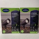 2 Harbor Breeze Led Path Light 300 Lumens Matte Black Low Voltage Hardwired 4W. Fixed Price $54.99.