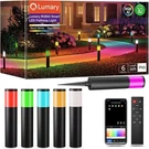 40%OFF Lumary 6 Smart Pathway Lights 2100LM, Rgbai/cool/warm White, Aluminum. Fixed Price $116.00.