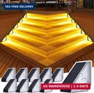 Jsot Solar Step Stair Lights Outdoor Yard Decor 10 Pack, IP65 Waterproof Deck. Fixed Price $57.80.