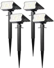 Hggh Solar Lights Outdoor Waterproof IP67, 60 Led 3 Lighting Modes Cool White. Fixed Price $44.26.