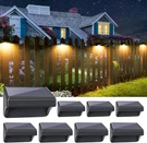 Aulanto Solar Fence Lights 8 Pack Rgb Waterproof Outdoor Deck Wall. Fixed Price $115.99.