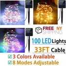 Solar 100 Led Night Outdoor Landscape String Lights Twinkle. Fixed Price $8.93.