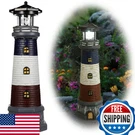 Doitool Solar Rotating Lighthouse Outdoor Lantern Garden Decor Resin Street. Fixed Price $55.20.