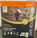 Hampton Bay Smart 650 Lumen Low Voltage Black Led Rgb Landscape Flood Light. Fixed Price $25.50.