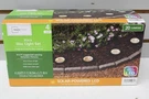 4 Mainstays Solar Powered Black Landscape Disc Lights - Color Holding Led 20 Lum. Fixed Price $25.00.