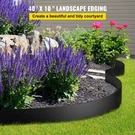 Landscape Edging 40FT 10IN Deep Hdpe Flexible Lawn Garden Border Black. Fixed Price $66.99.