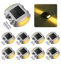 Volisun Solar Deck Lights Driveway Dock Light, 12-PACK Led IP67 Waterproof Outdo. Fixed Price $85.99.