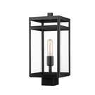 Z-lite Nuri Light 17.50" Outdoor Post Mount, Black/clear 596PHMS-BK. Fixed Price $144.50.