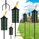 Fan-torches Pack Home Garden Torch, 16 Oz Outdoor Green Metal. Fixed Price $68.99.