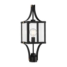 Savoy House Raeburn 1LT Outdoor Post Lantern, Black/brass 5-476-144. Fixed Price $392.00.