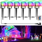Outdoor 6PCS Led Rgb Color Spotlights Landscape Garden Pathway Wall Lamps. Fixed Price $36.99.