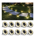Solpex 10 Pack Solar Ground Lights Outdoor Waterproof. Fixed Price $18.00.