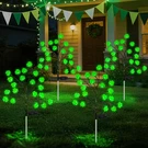 Helesin 4 Pack St Patricks Day Solar Outdoor Lights, 80 Led Green. Fixed Price $52.99.