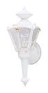 Westinghouse 66984 White Textured 1-LIGHT Wall Lantern 13-1/2 4-3/4 In.. Fixed Price $29.67.