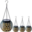 Solar Lanterns Outdoor Waterproof, 4 Pack Hanging Lights Outside Garden.... Fixed Price $52.14.