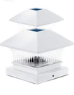 Home Zone Security Solar Post Cap Lights, 2-PACK, Fit Size 3.5"X3.5", White. Fixed Price $19.99.
