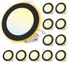 12 Pack 6" Dimmable Led Recessed Lights With Night Light, 5CCT, Ultra-thin. Fixed Price $154.99.