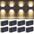 1-8X Led Solar Fence Lights Outdoor Dusk To Dawn Wall Steps Garden Pathway Lamp. Fixed Price $6.99.